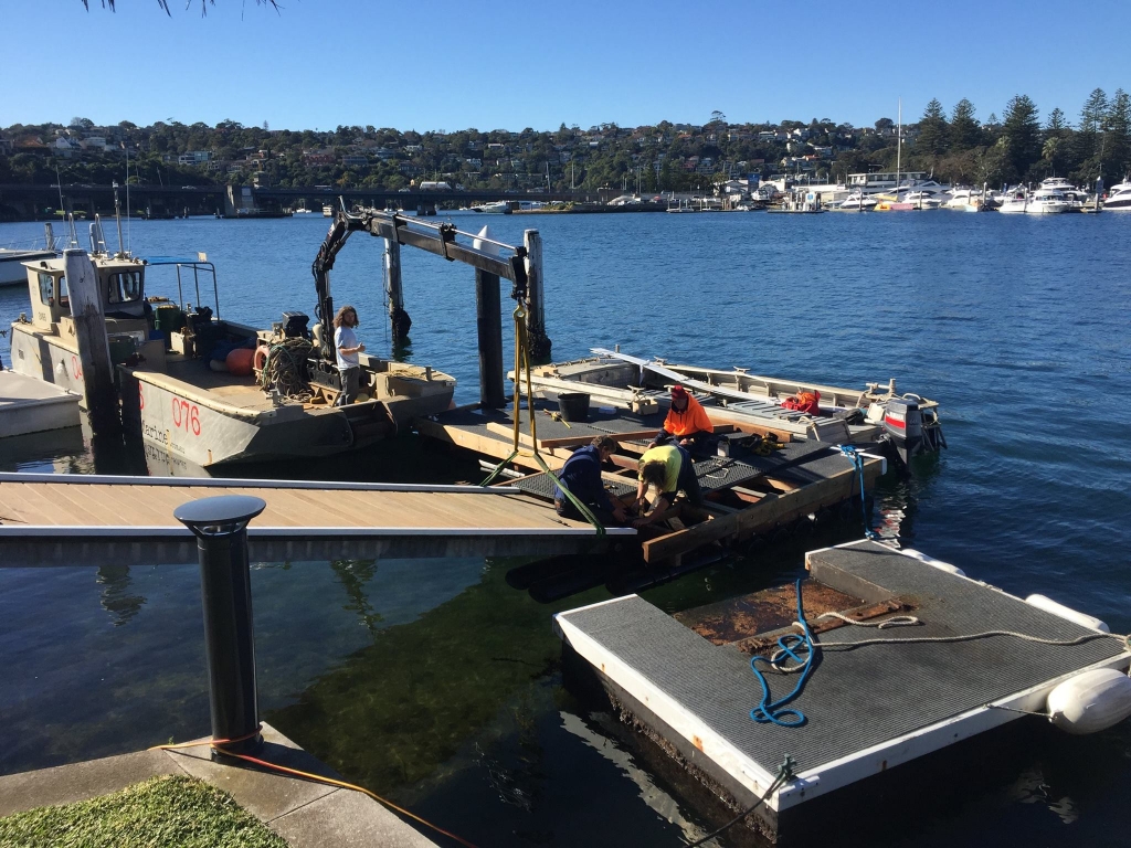 Pontoon maintenance repairs